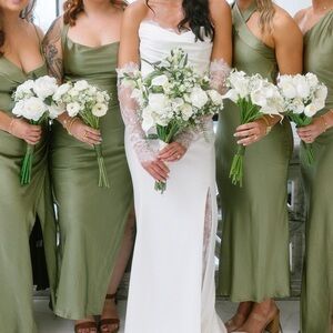 Faux wedding florals - Bride, 4 Bridesmaids